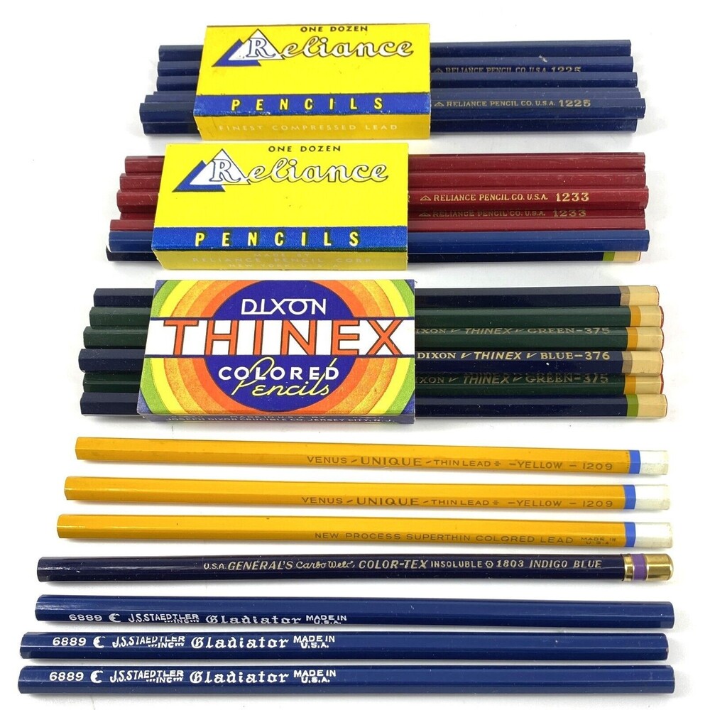 Vintage Pencils Various Brands - Unused - Some are personalized - Staging - Prop